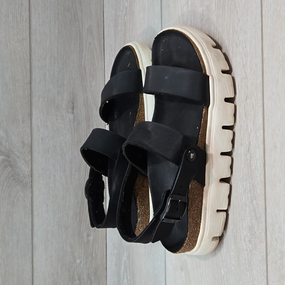 Papillio Women Cameron MarblStrappy Chunky Tractor Platform shoes Sandals sz 9.5 - Picture 3 of 15